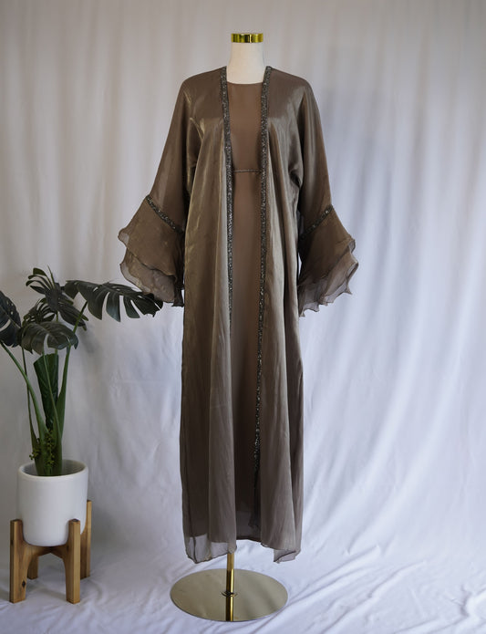 Amaara Jacket Abaya - Gold