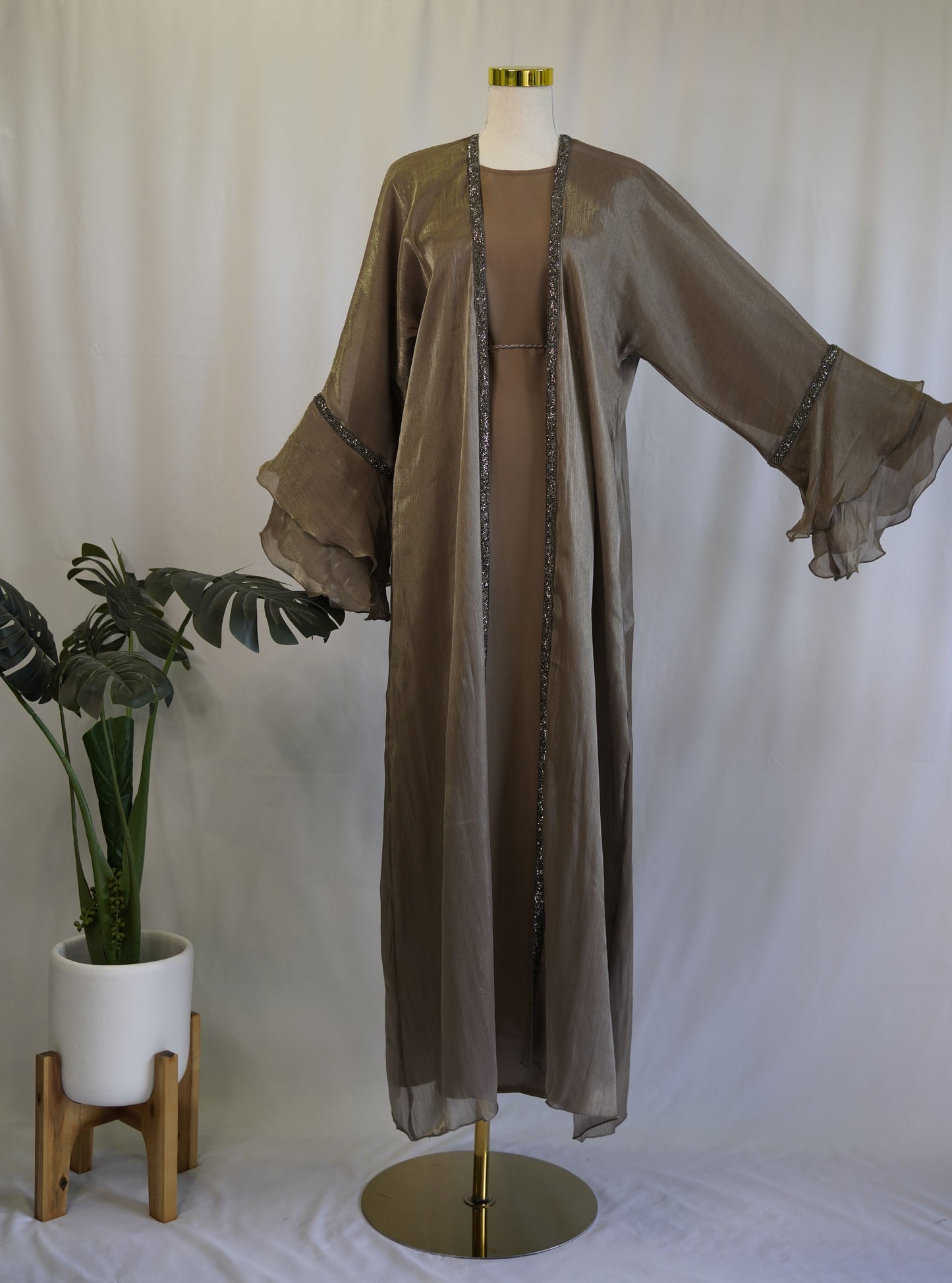 Amaara Jacket Abaya - Gold