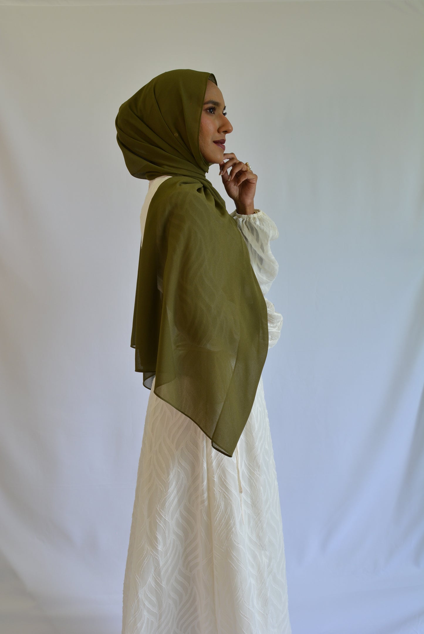 Olive Chiffon