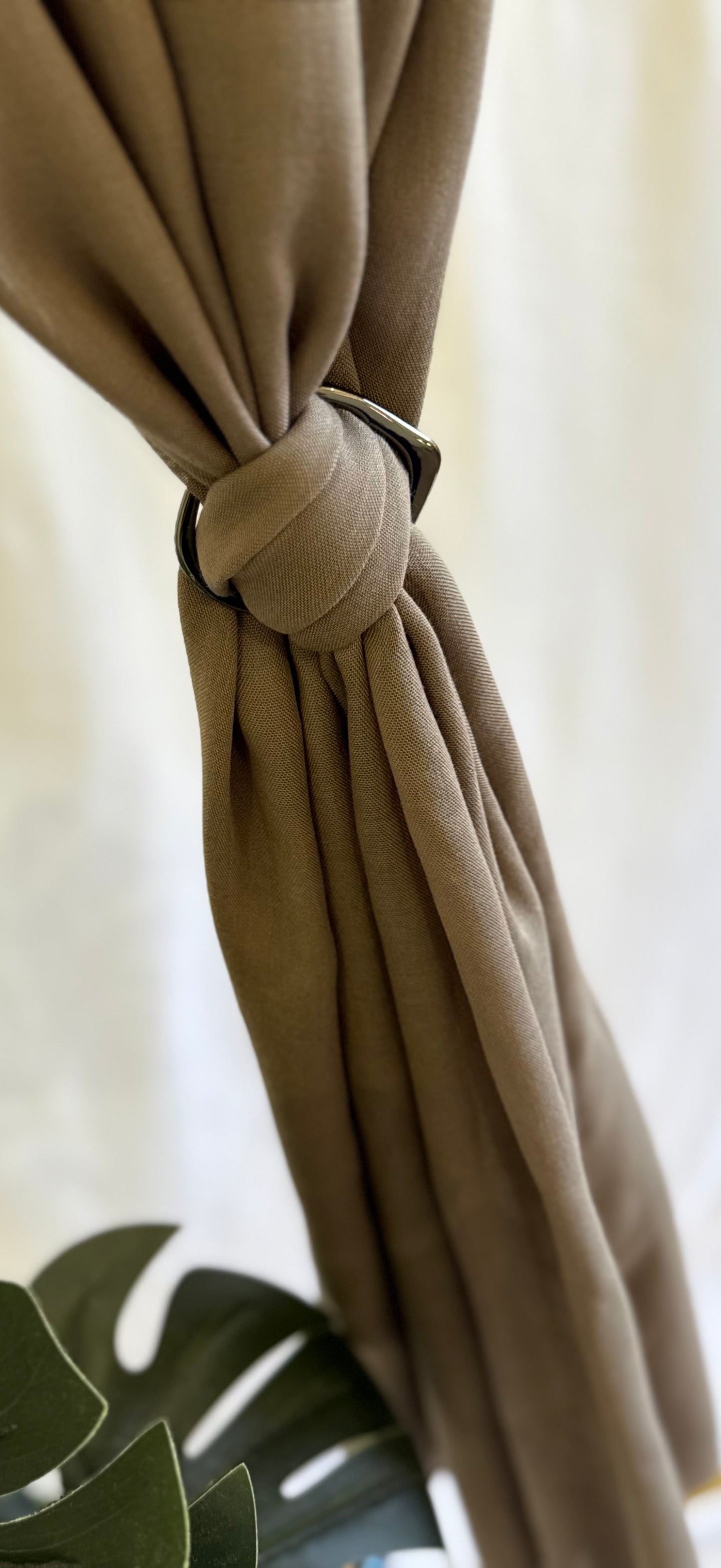 Taupe Modal Hijab Set