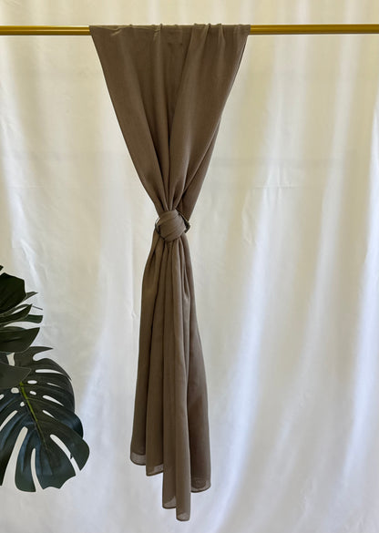 Taupe Modal Hijab Set