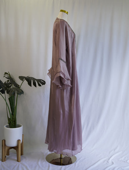 Amaara Jacket Abaya - Dusty Pink
